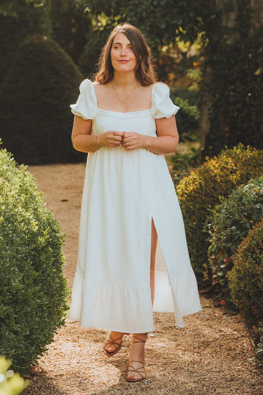 Robe Zoé Blanc Coton