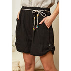 Pantalones cortos negros - Mujer