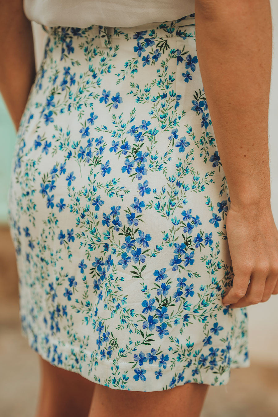 Yseult Porcelaine Blue Skirt