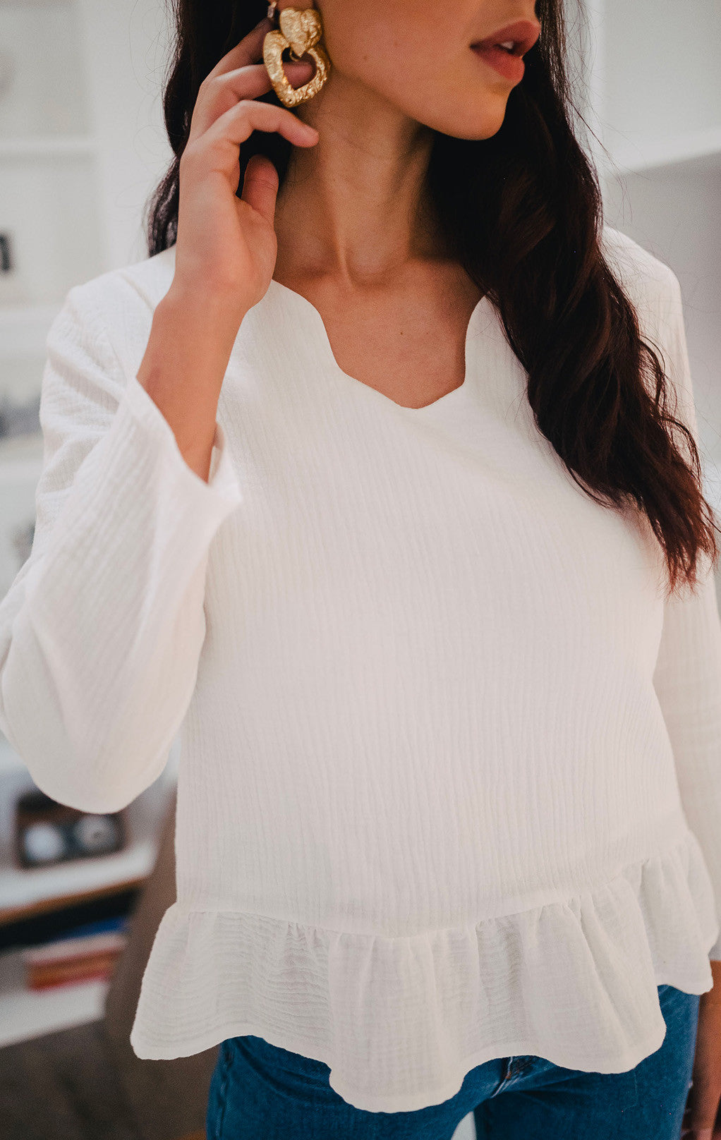 Blouse Sully Blanc Coton