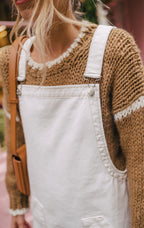 Manoa White Denim Dungaree