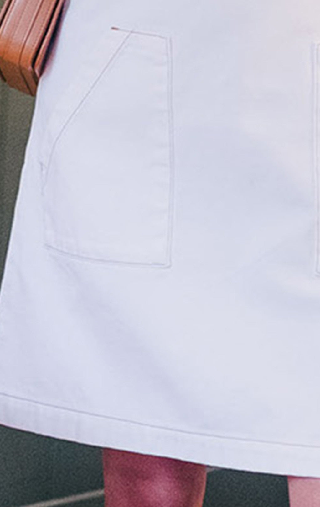 Manoa White Denim Dungaree