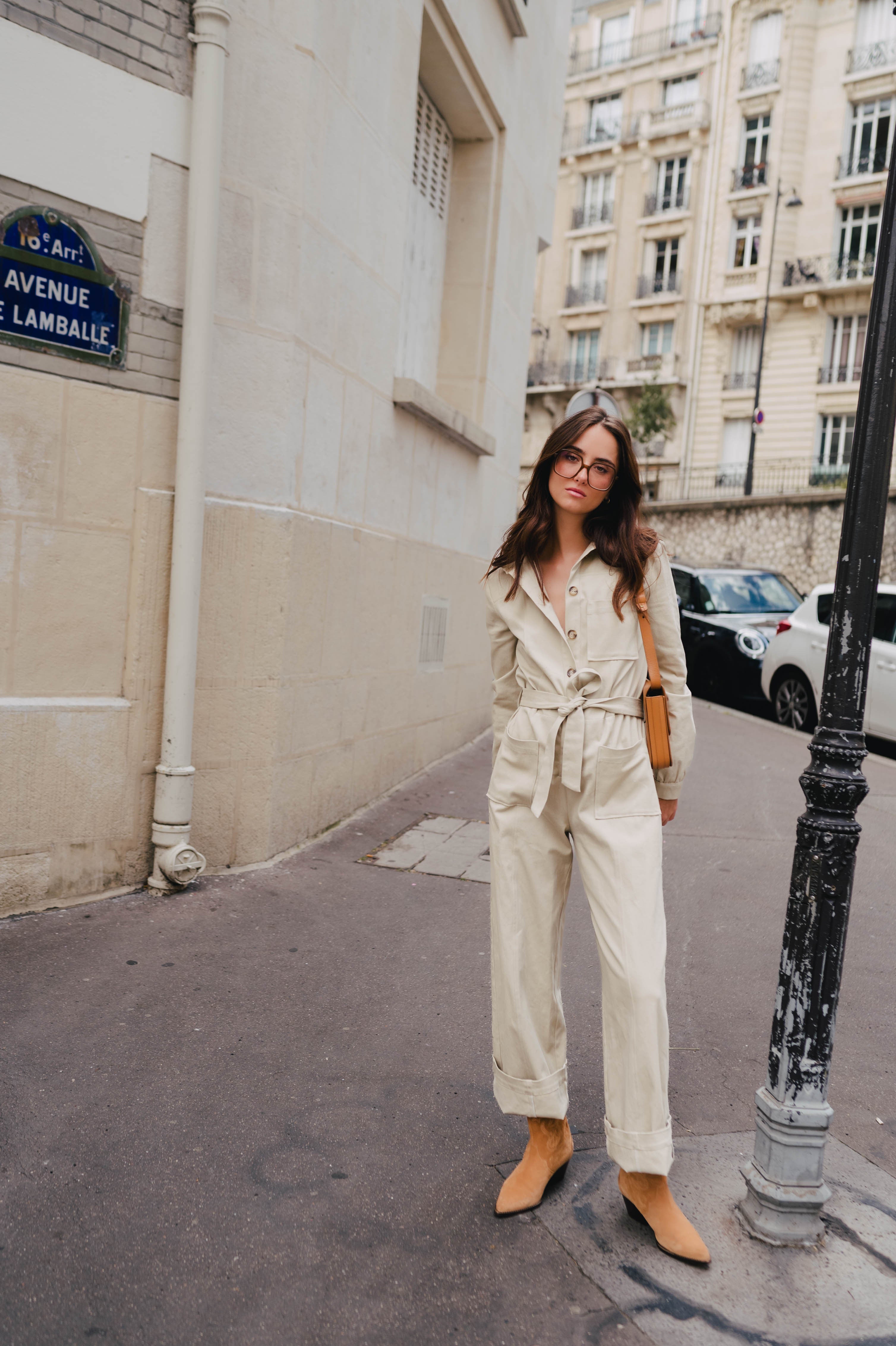 Jumpsuit Morgane Beige Gabardine