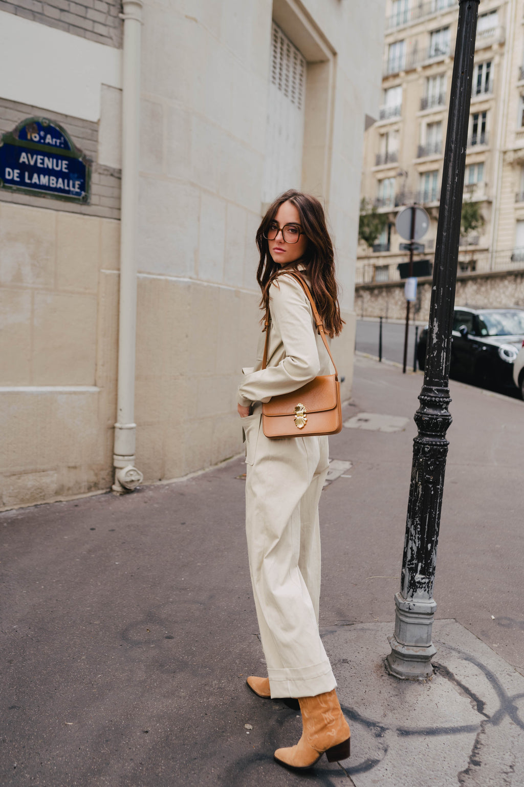 Jumpsuit Morgane Beige Gabardine
