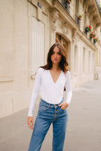 Penny White Bodysuit