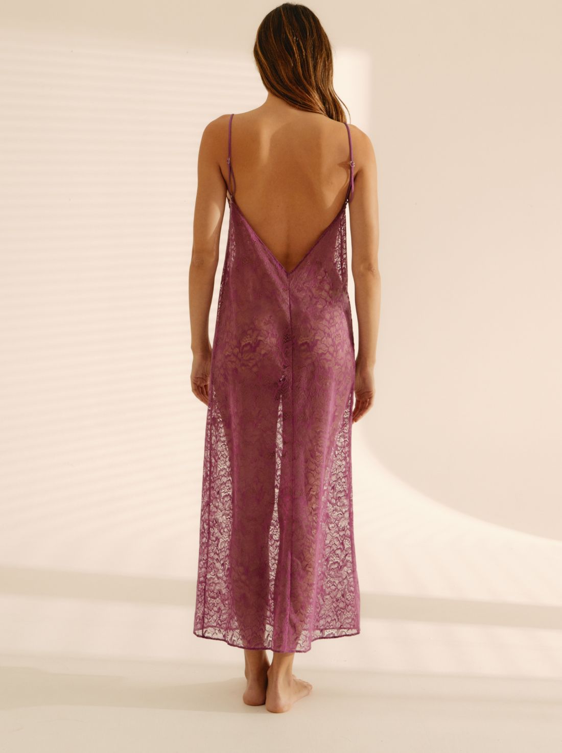 Vestido Largo Fucsia Oscuro