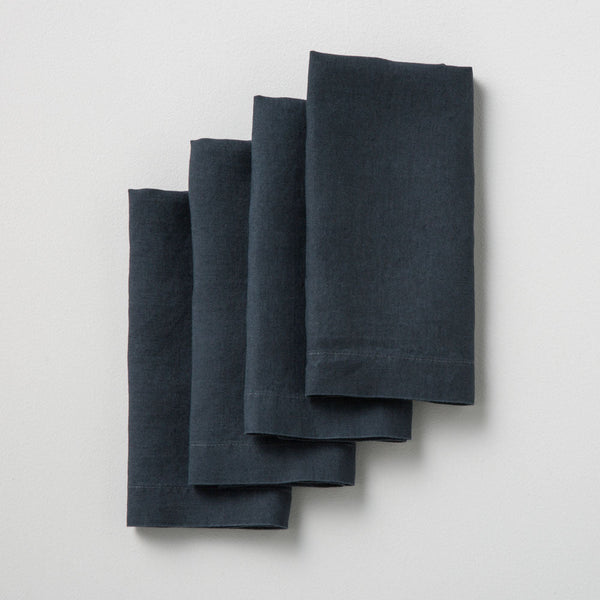 4 Servilletas de Lino Lavado - Tormenta - MOST - The Bradery