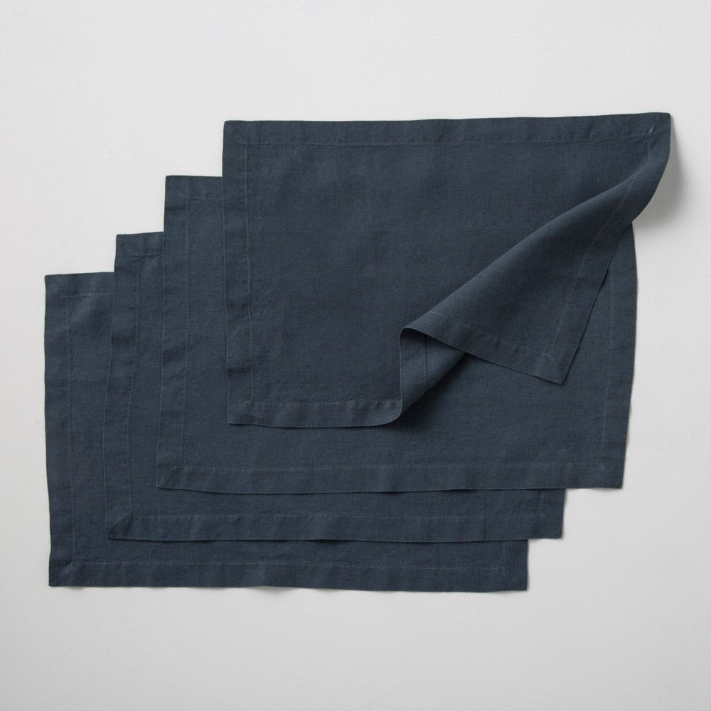 4 Washed Linen Sets - Storm - MOST - The Bradery
