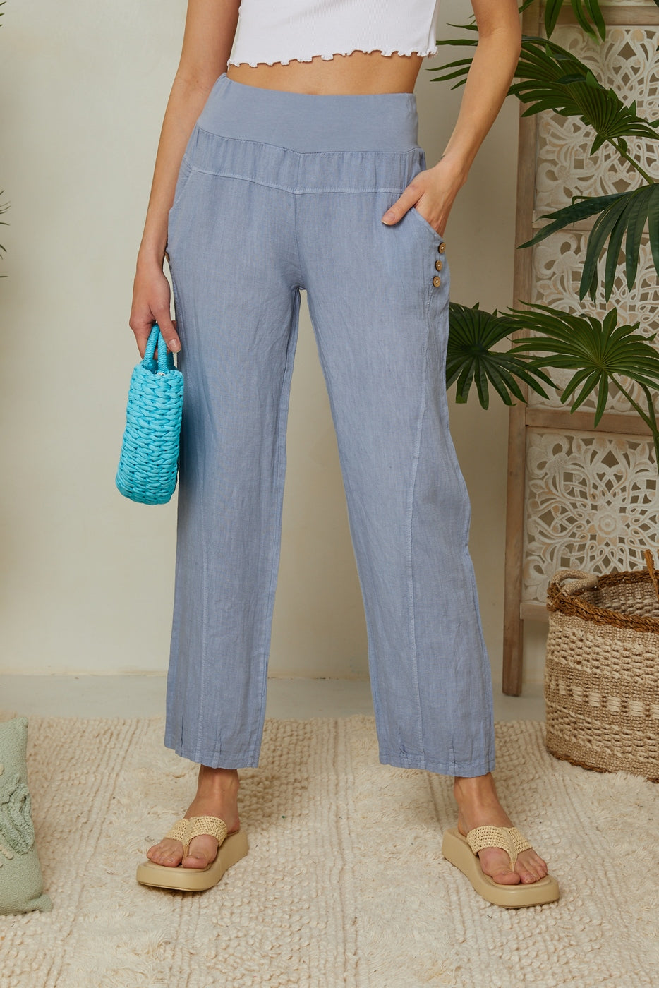 Pantalon - Indigo - Femme