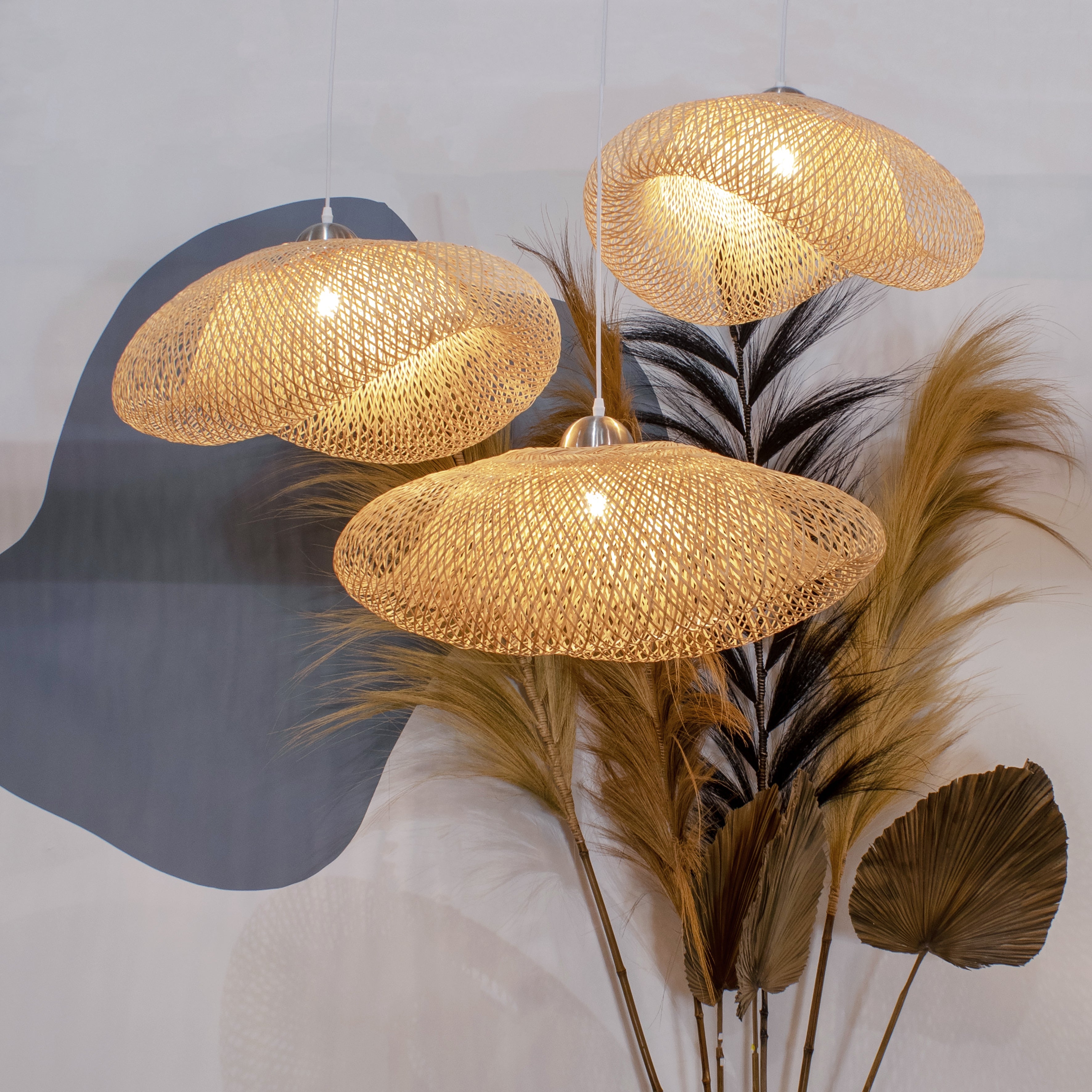Klino Pendant Lamp - Woven Bamboo