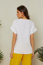 Top blanco - Mujer