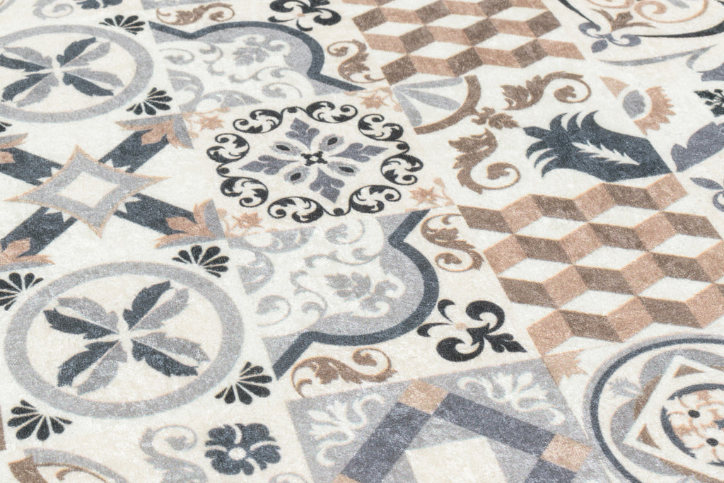 Azulejo 755 Rug - Brown