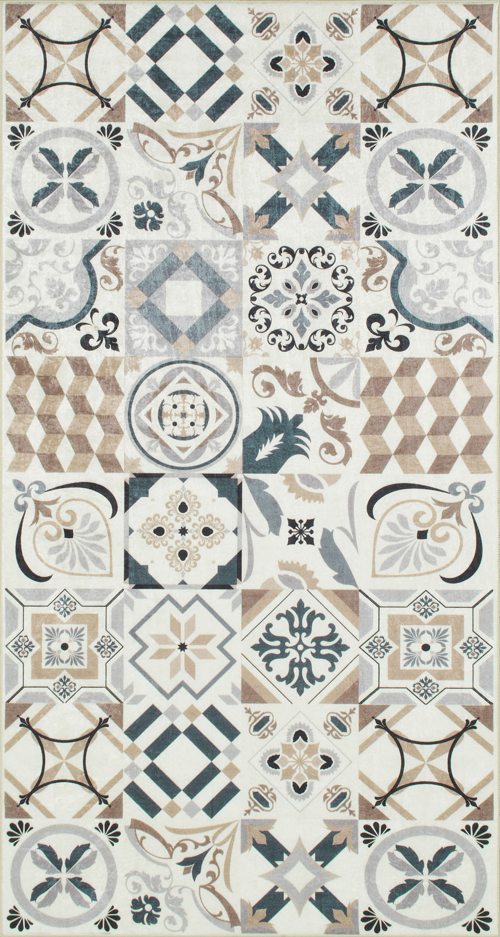 Azulejo 755 Rug - Brown