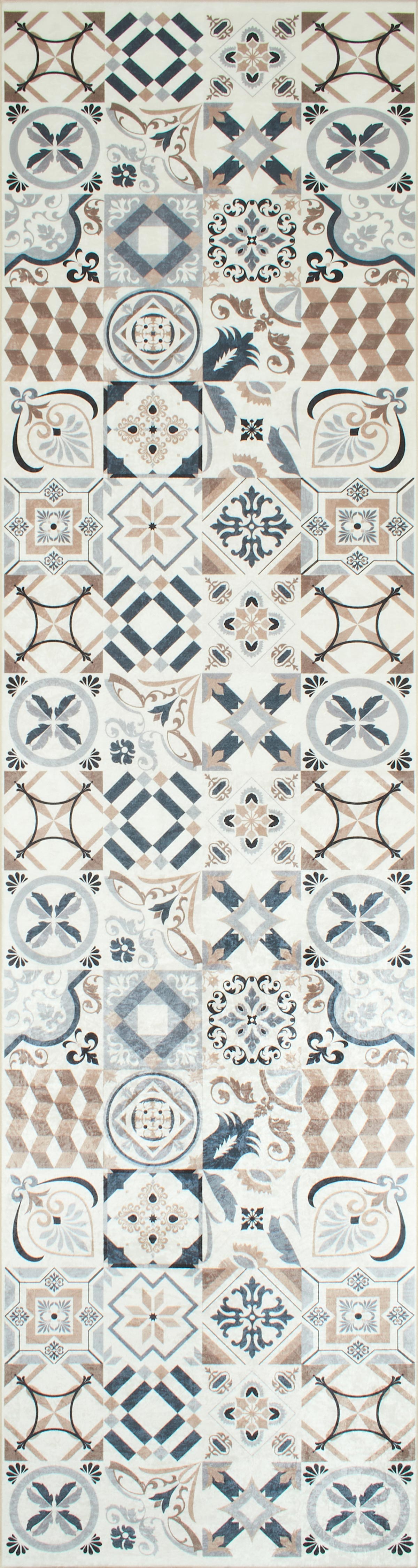 Azulejo 755 Rug - Brown