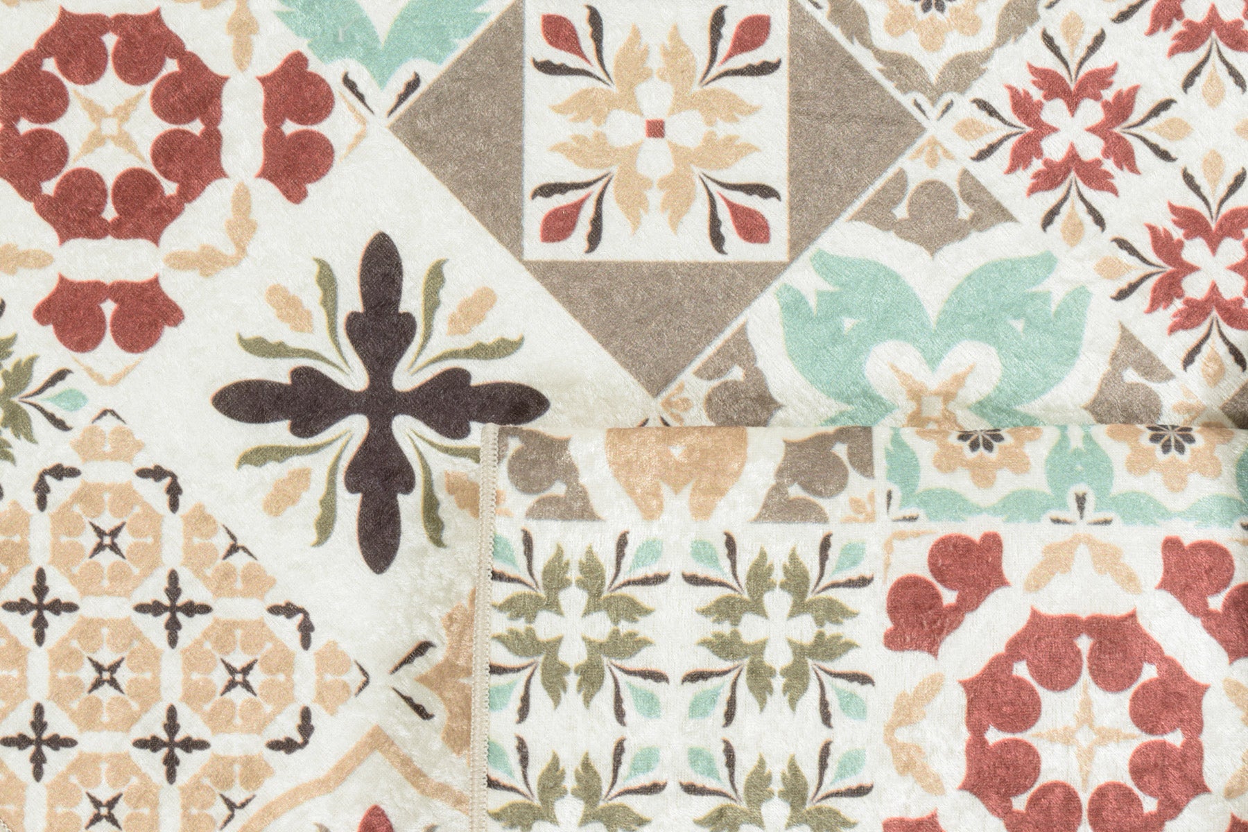Azulejo - Tapis De Cuisine - Polyester Imprimé - Multicolore