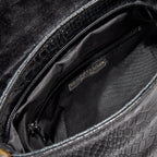 Bolso de hombro Lana de cocodrilo - Negro