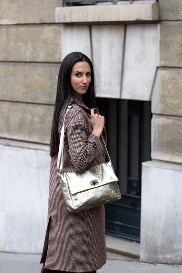 Sac à Bandoulière - Ana Metalique - Doré