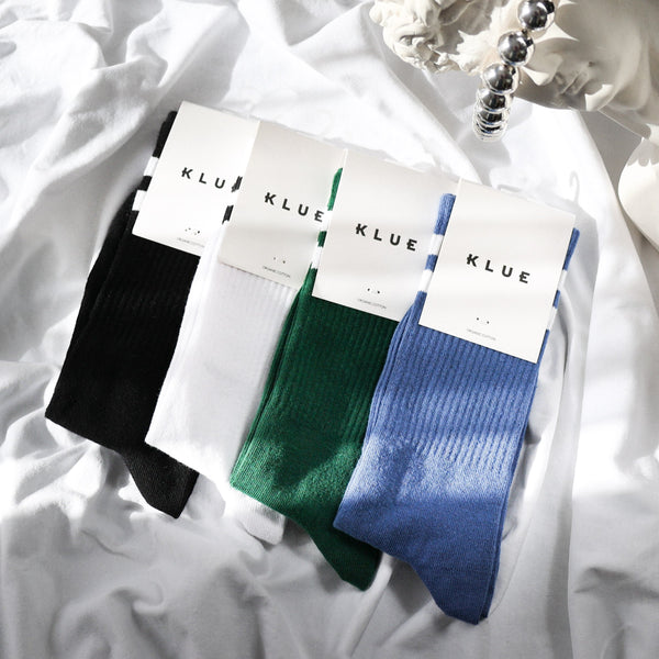 Klue Geschenktasche Bio-Tennis-Crew-Socken 4er-Pack | VINTAGE – klueconcept