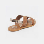 Sandales Vernon - Gold Et Camel