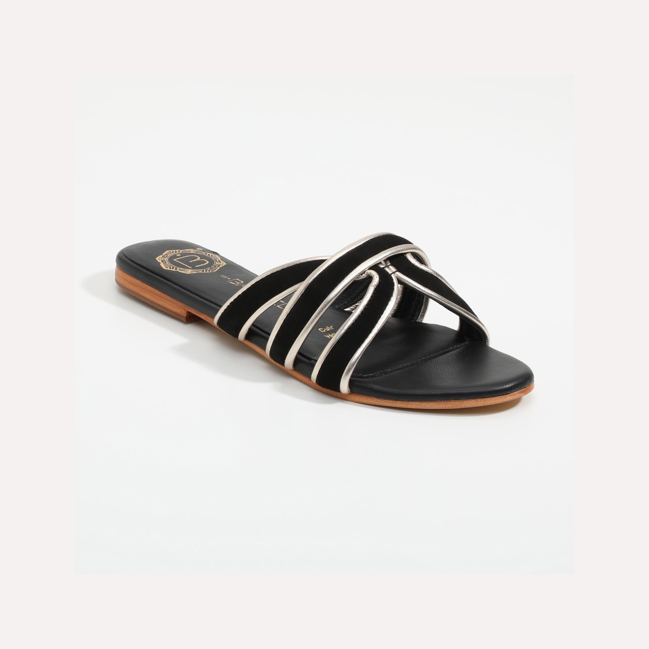 Sandales Myrtice - Black + Gold