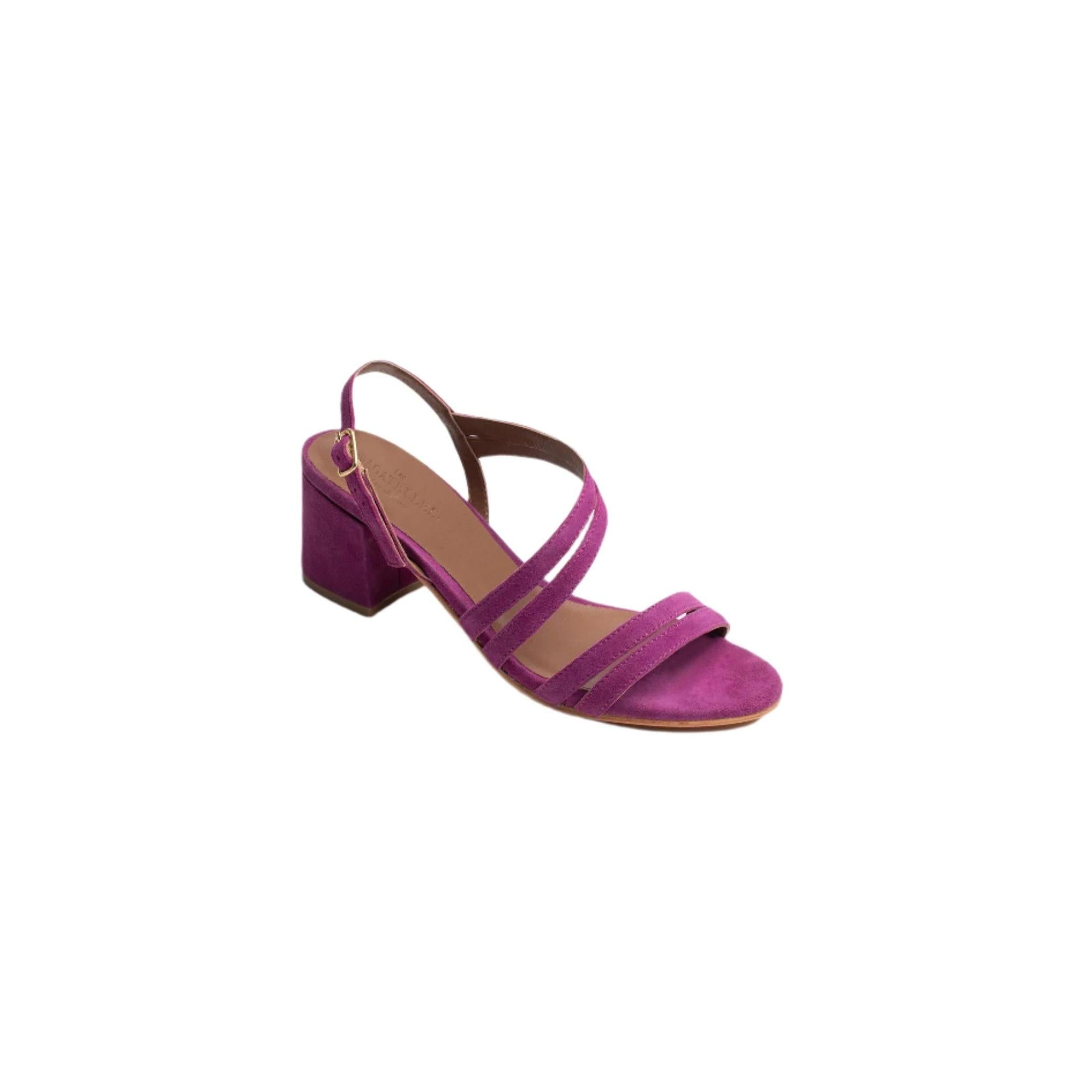 Kachina Heeled Sandals - Purple