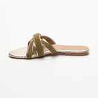 Mules Myrtice - Oliva Y Platino