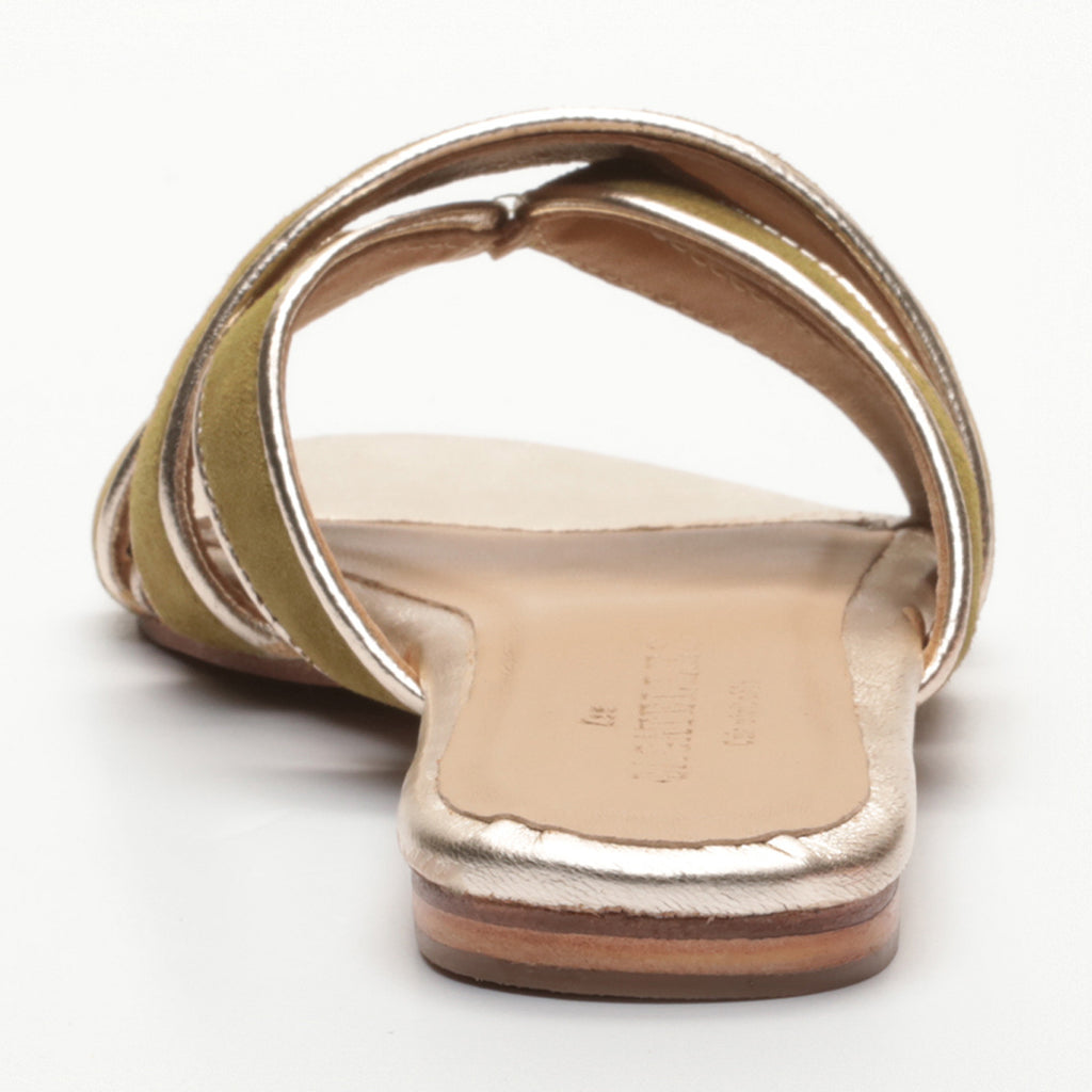 Mules Myrtice - Oliva Y Platino