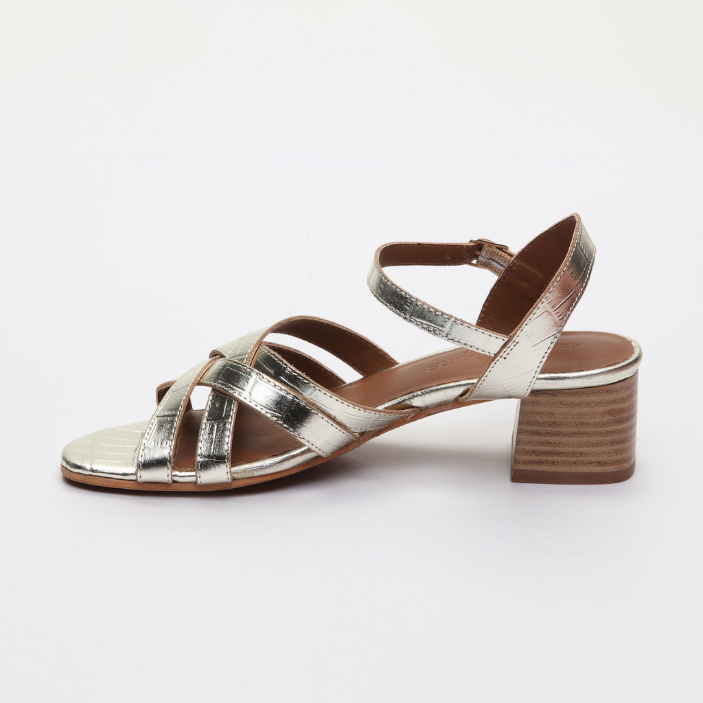 Sandalias de tacón Uma - Dorado