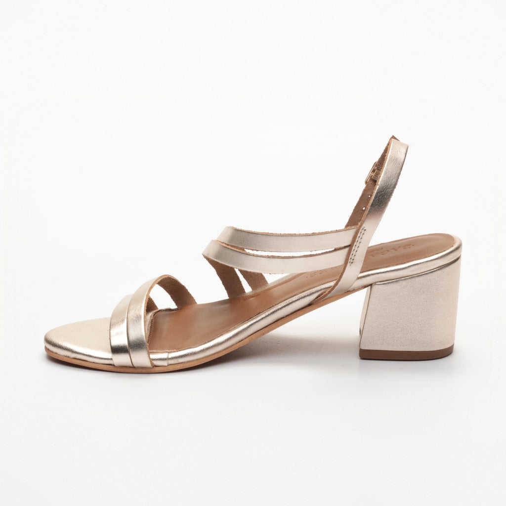 Kachina Heeled Sandals - Gold