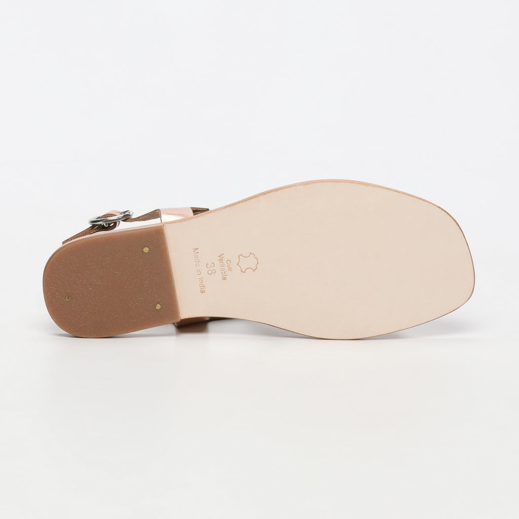 Sandalias Akhila - Oro rosa