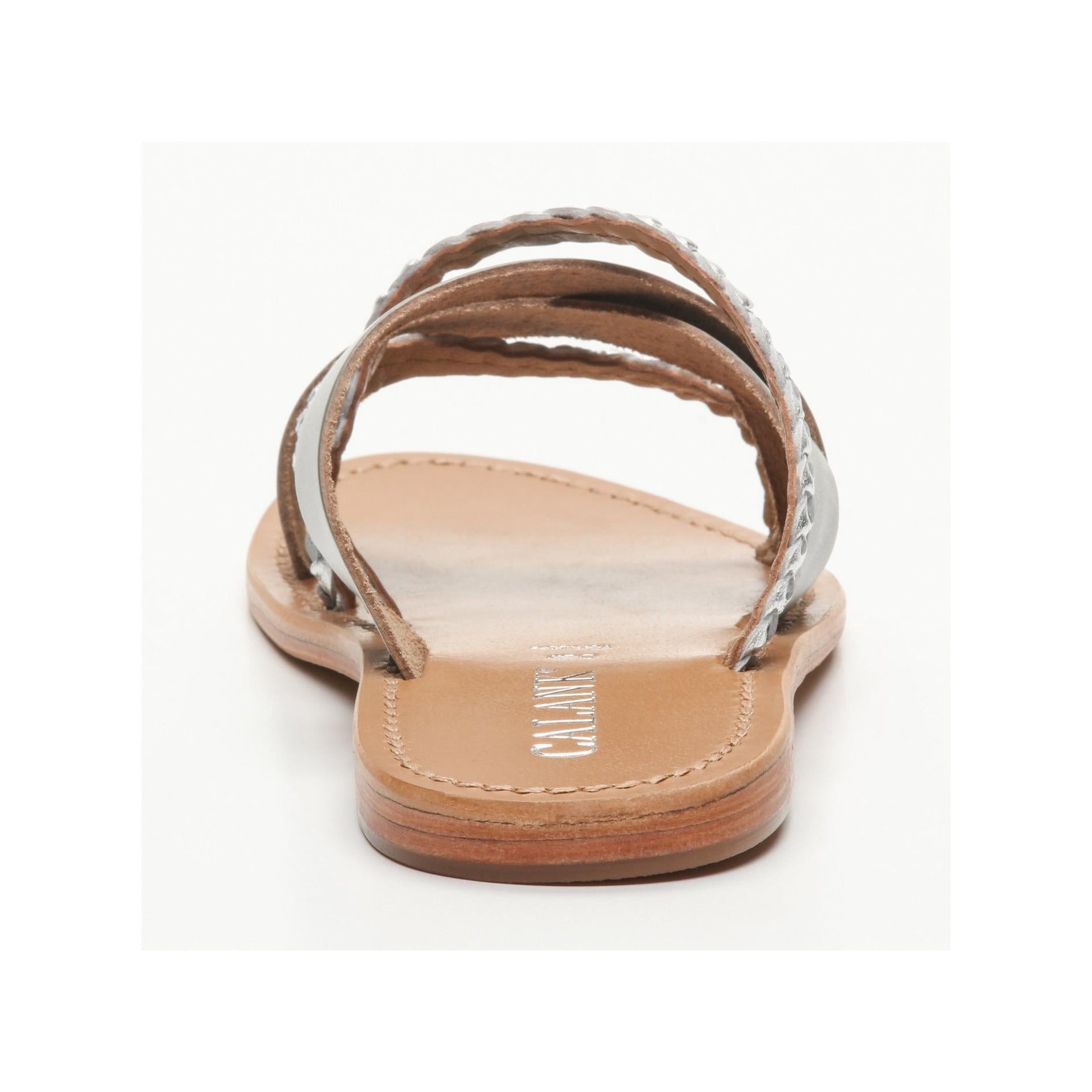 Mules Kineks - Khaki / Silver