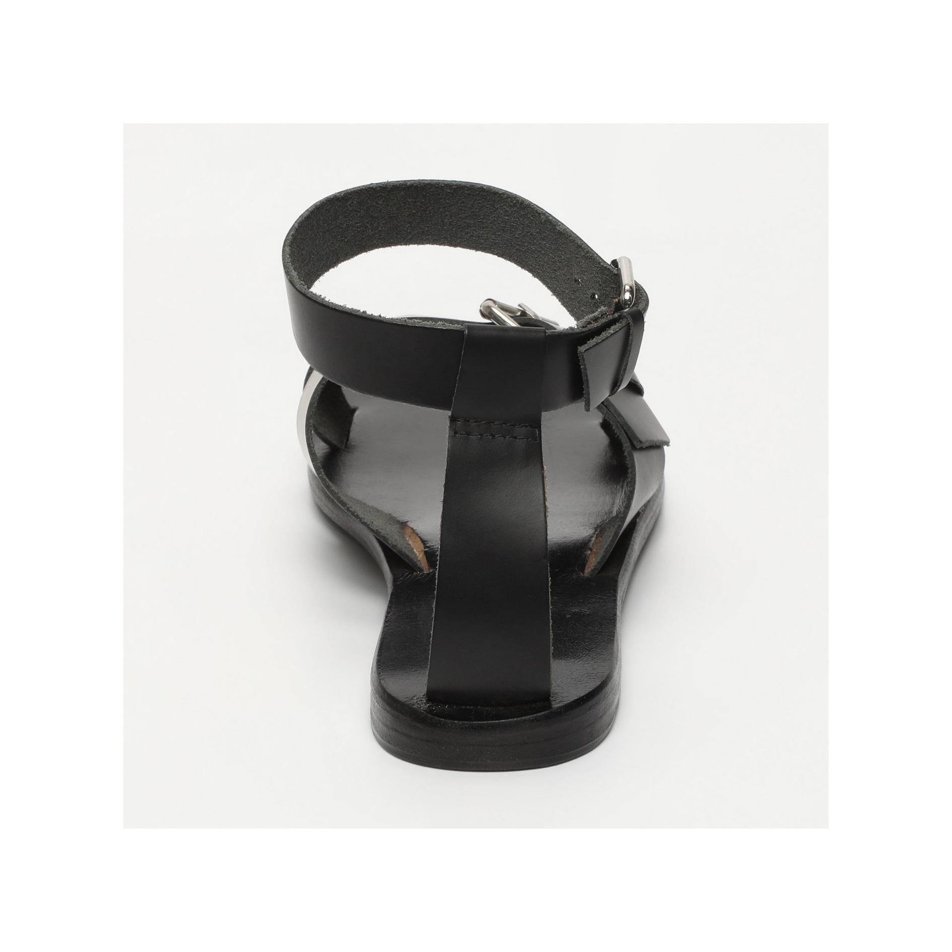 Nevaeh Ankle Strap Sandals - Black