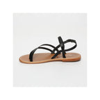 Between-Fingers Sandals - Cora - Black