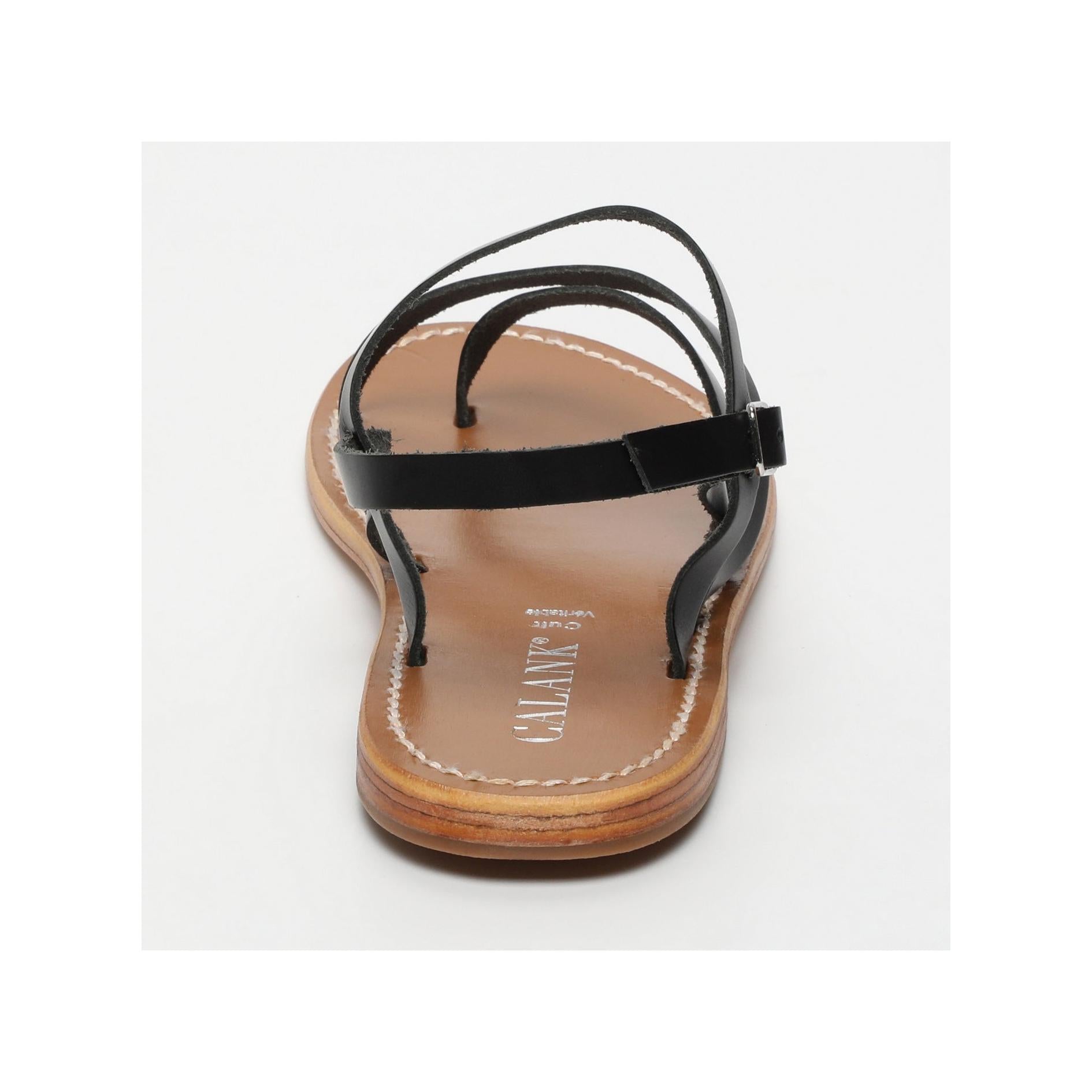 Between-Fingers Sandals - Cora - Black