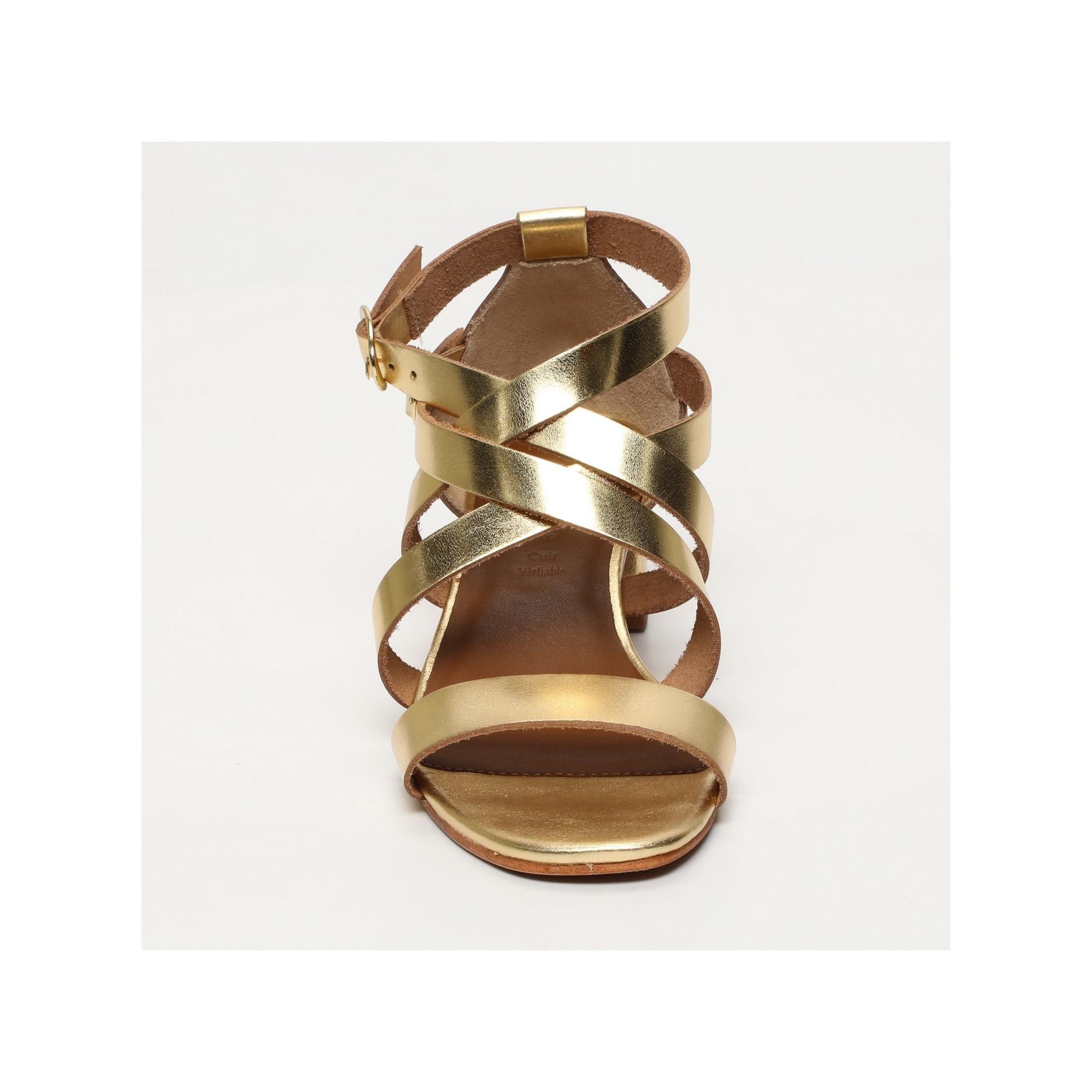 Sandales A Talons Yvirena - Dark Gold