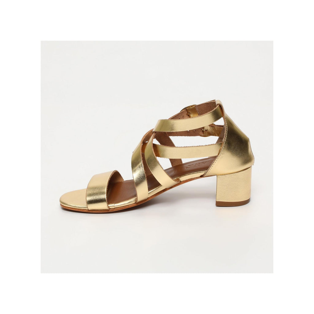 Sandales A Talons Yvirena - Dark Gold