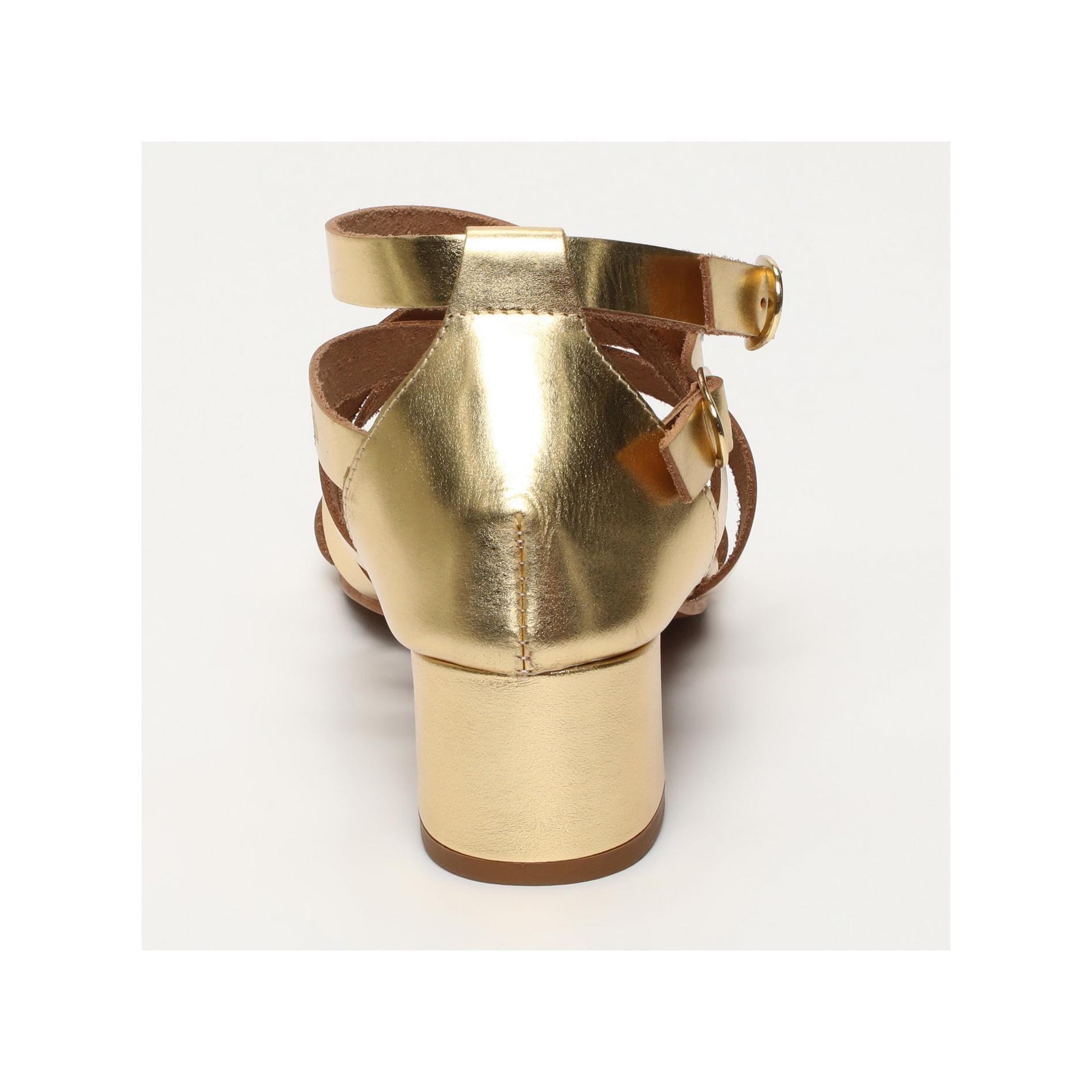 Sandales A Talons Yvirena - Dark Gold