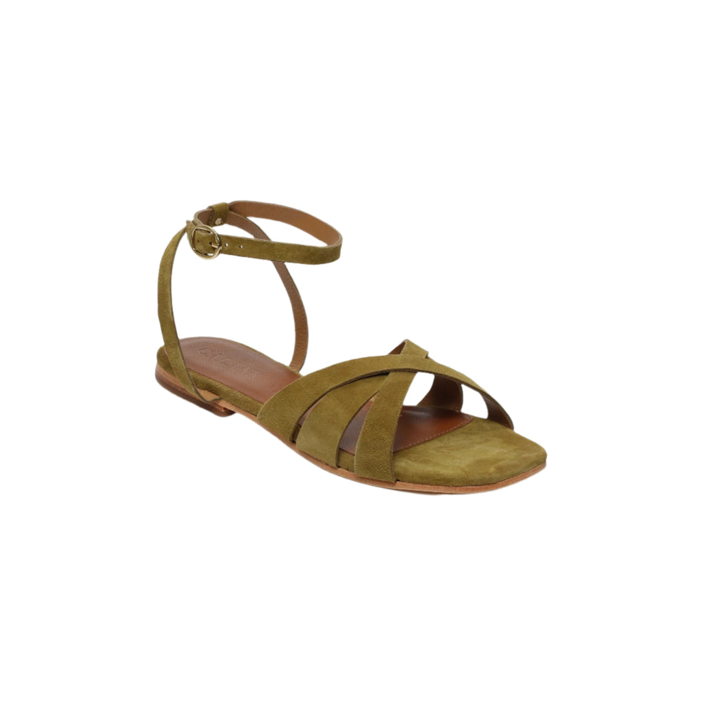 Sandales Bracelet Cheville Gelareh - Olive