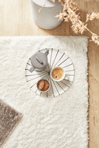 Cosy Soft Shaggy Rug 902 Plain - White