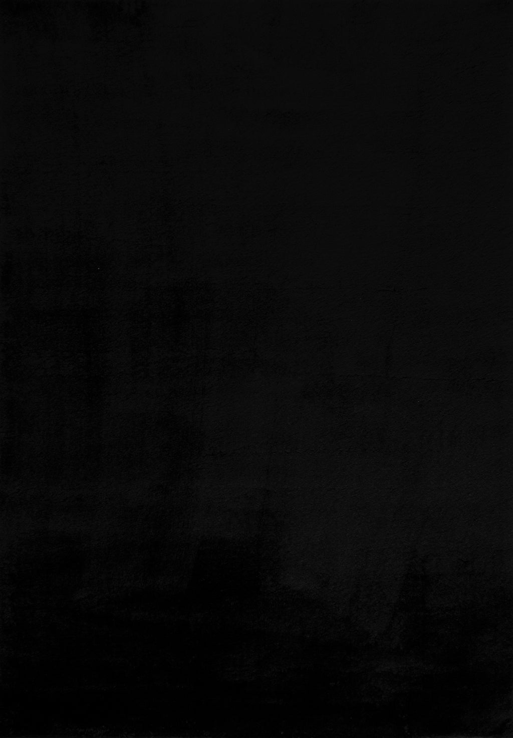Cosy Soft Shaggy Rug 902 Plain - Black