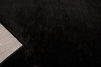 Cosy Soft Shaggy Rug 902 Plain - Black