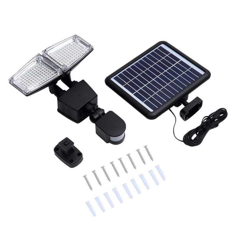 Douglas - Foco solar - Plástico - Negro