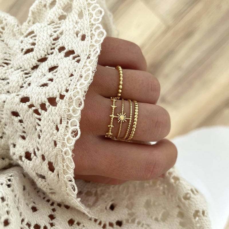 Anillo de acero “Chiara”-Anillos-placer-instantáneo-Instants Plaisirs • Joyas