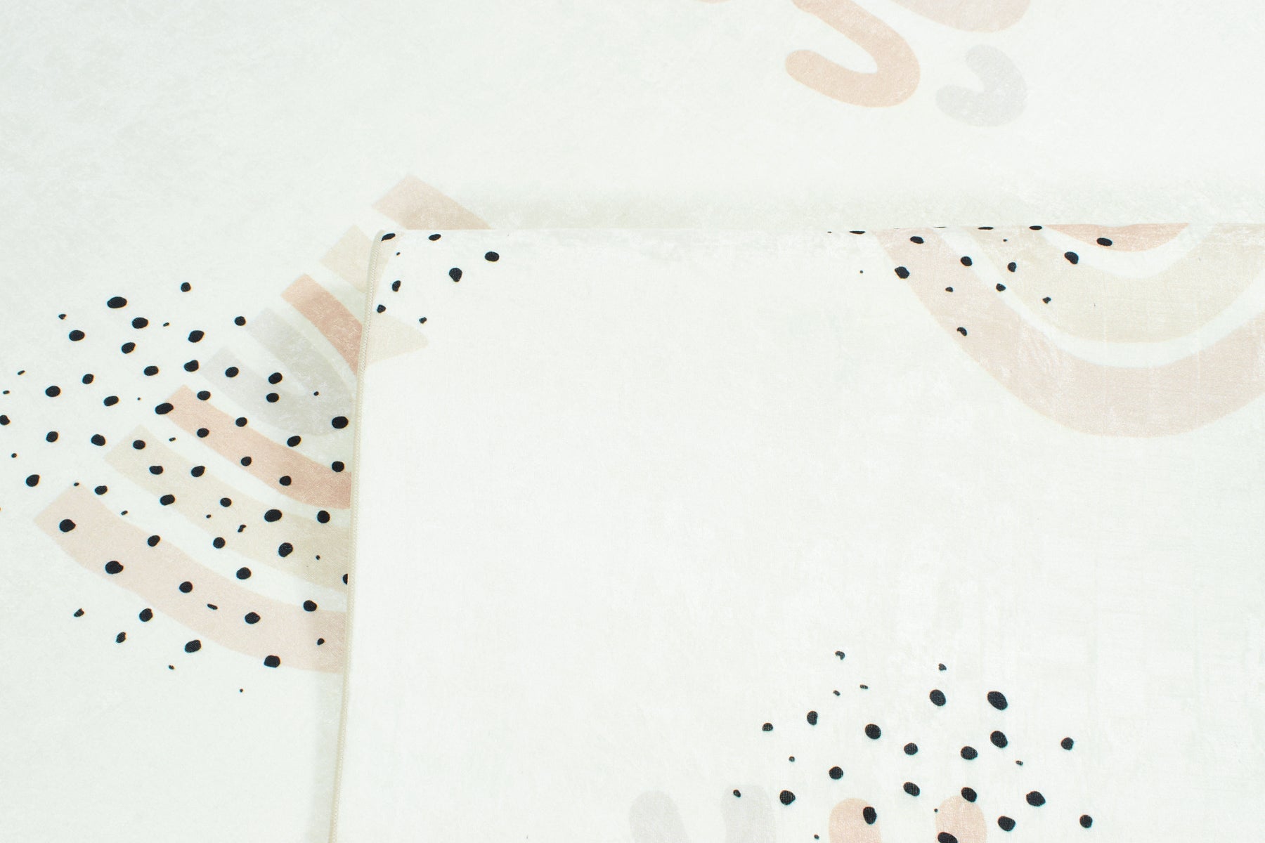 Happy - Tapis D'Intérieur - Polyester Imprimé - Creme