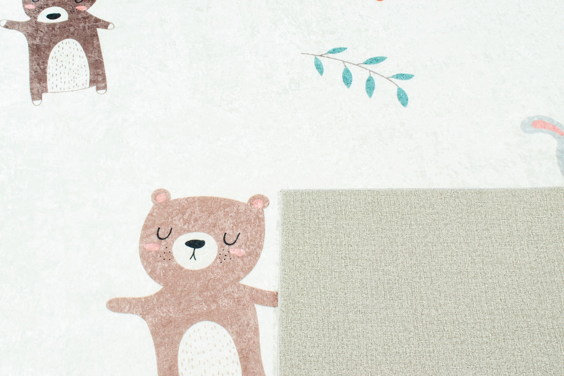 Happy - Tapis D'Intérieur - Polyester Imprimé - Creme