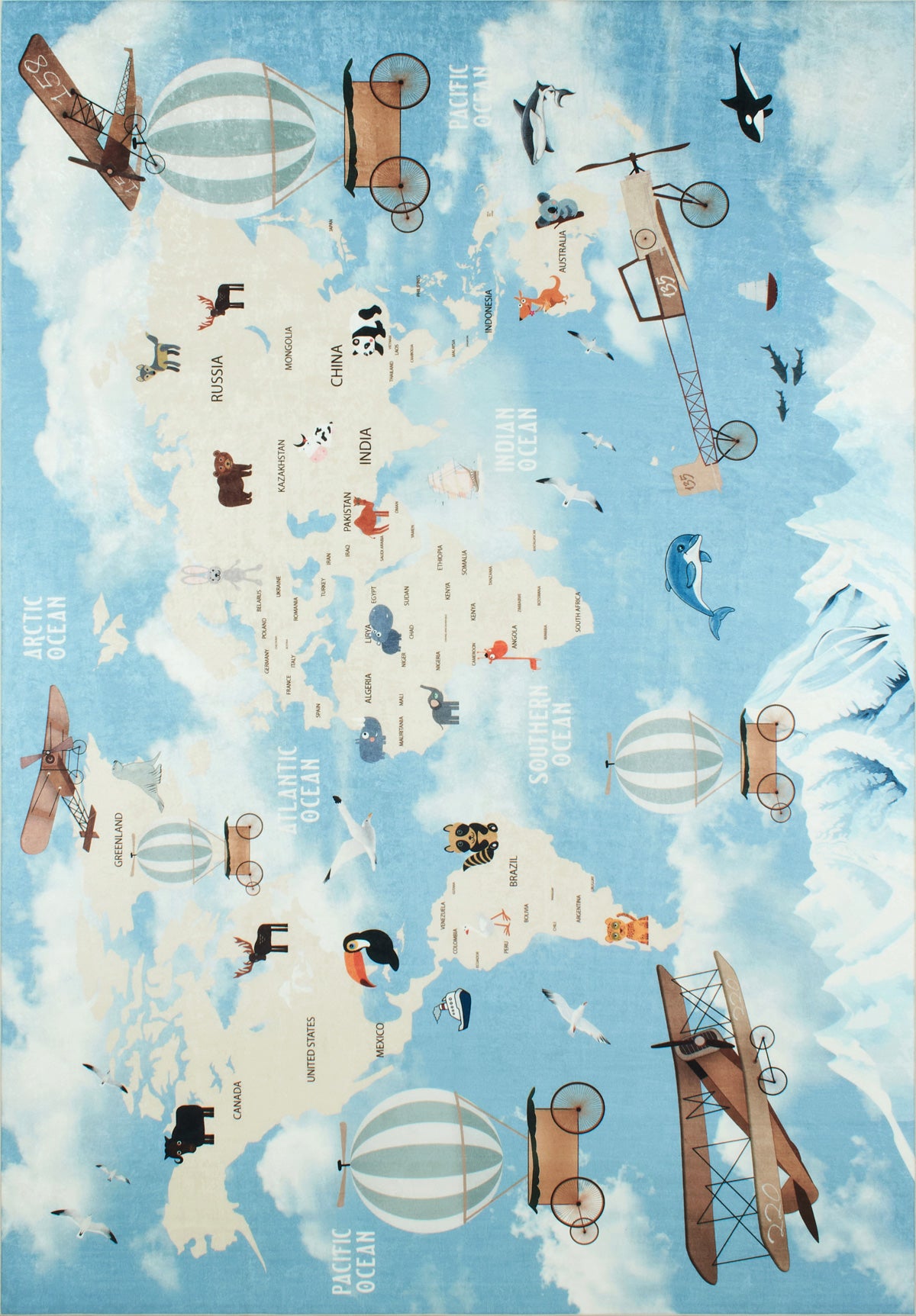 Happy Rug 746 - Blue