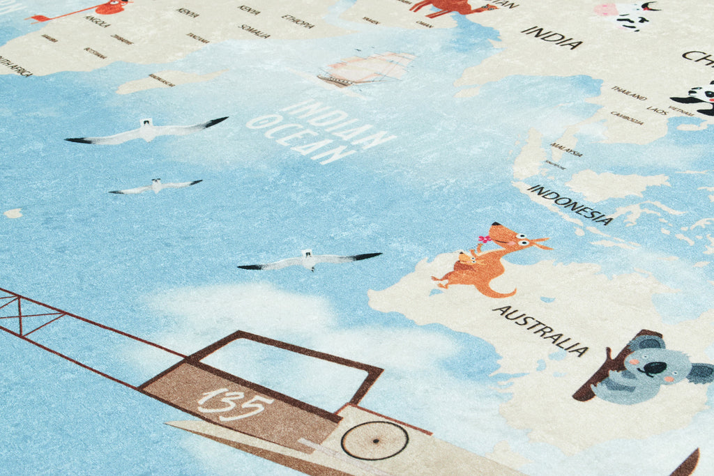 Happy Rug 746 - Blue