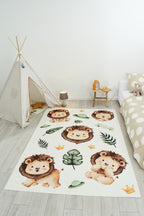 Happy - Tapis D'Intérieur - Polyester Imprimé - Beige