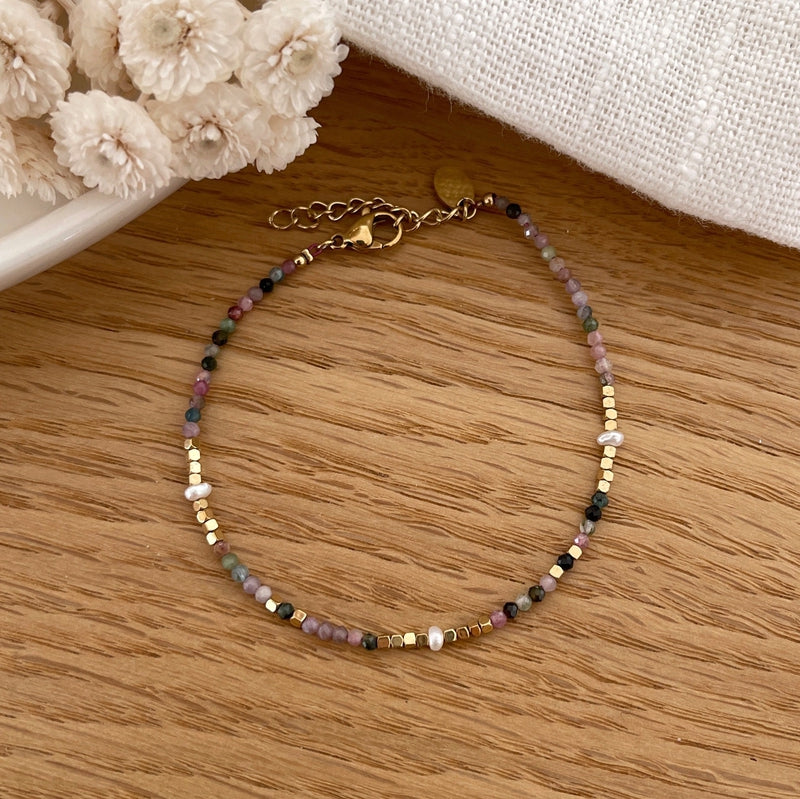 Pulsera Wallis - Acero Turmalina