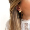 Boucles d'oreilles "Ophélie" noir acier-Boucles d'oreilles-instants-plaisirs-Instants Plaisirs | Bijoux